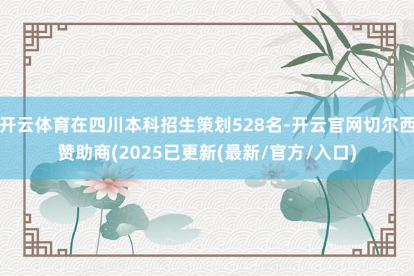 开云体育在四川本科招生策划528名-开云官网切尔西赞助商(2025已更新(最新/官方/入口)